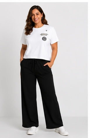 DKNY 1989 Pins and Patches Logo Tee