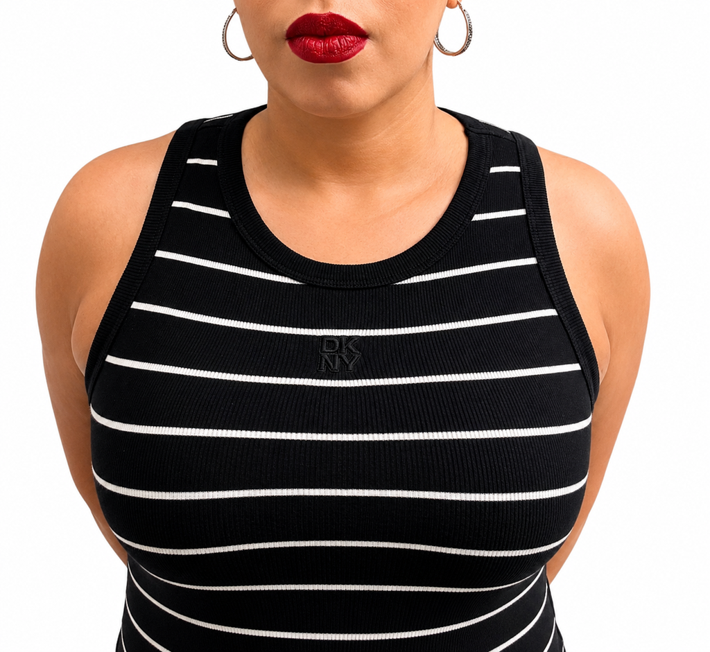 DKNY Ripped Tank Maxi Dress